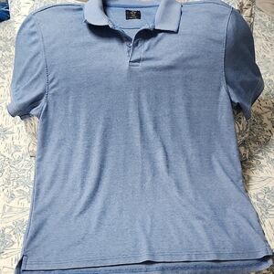 Men's Light Blue Short-Sleeve Polo - Classic Casual Fit